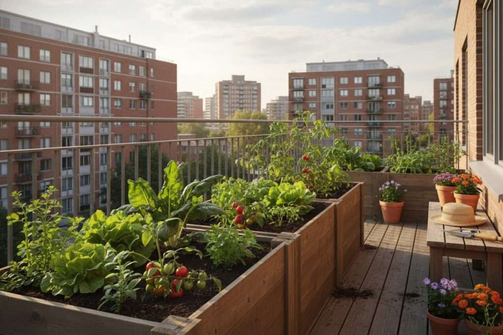 Carré potager sur balcon : cultivez vos légumes en ville
