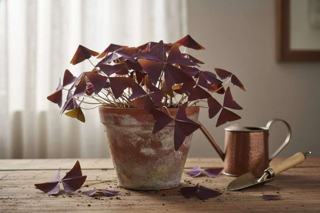 Oxalis triangularis : culture à l’extérieur