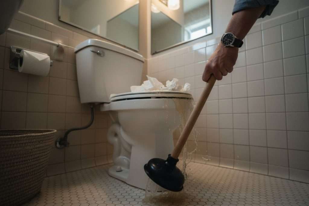 Comment déboucher des toilettes sans ventouse ?