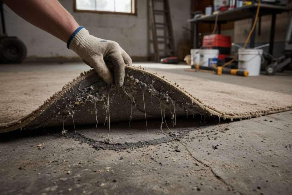 Enlever une moquette collée sur béton : méthodes et astuces